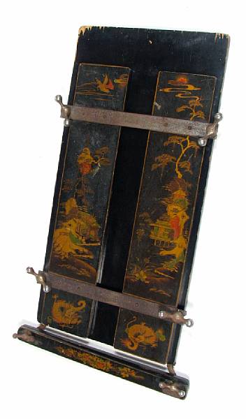 Appraisal: A chinoiserie decorated book press height in width in depth