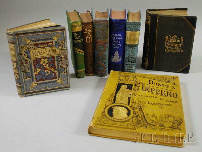 Appraisal: Eight Assorted Decorative Cloth-bound Library Books including Gustave Dory illustrated