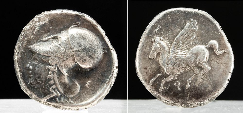 Appraisal: Greek Corinthian Silver AR Stater w Pegasus Greece Corinthian Corinth