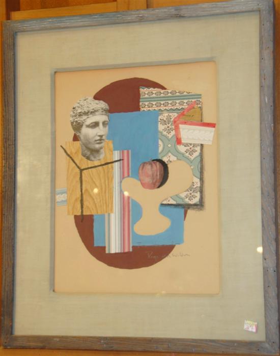 Appraisal: REGINALD WILSON AMERICAN NY - Mixed media on paper Modern