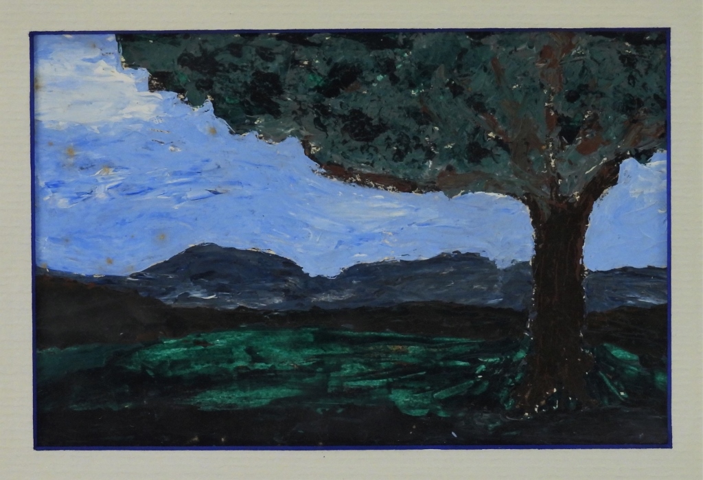 Appraisal: JUDITH STREETER MODERNIST TONALIST TREE PAINTING New York th CenturyDepicts