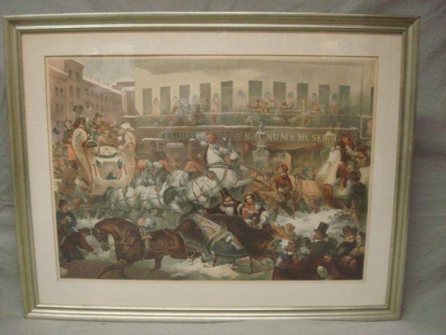 Appraisal: BENECKE Thomas Print Sleighing in New York A color lithograph