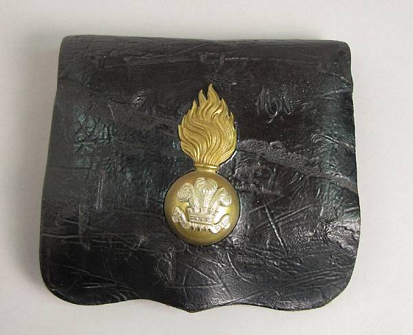 Appraisal: A British cartridge pouch for the Royal Welch Fusiliers The