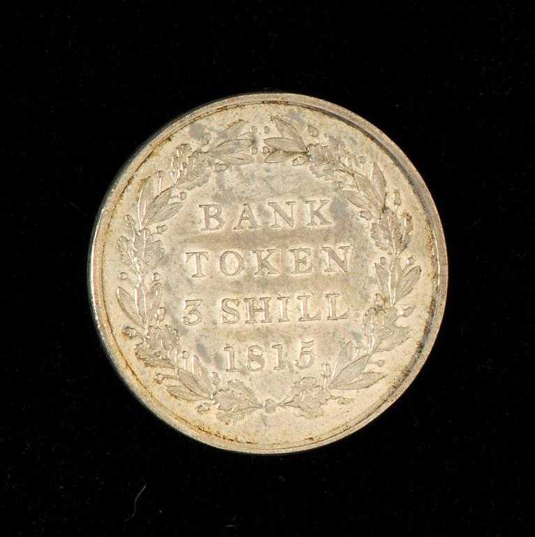 Appraisal: GEORGE III BANK OF ENGLAND THREE SHILLINGS EF