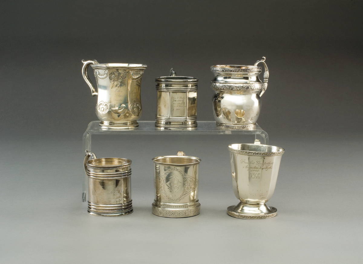 Appraisal: TWO CHARLESTON SOUTH CAROLINA SILVER CHILDREN'S CUPS JOHN EWAN CIRCA