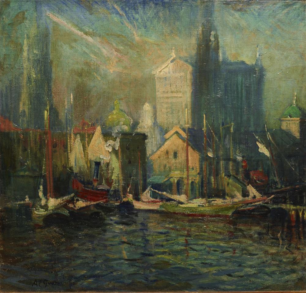 Appraisal: ARTHUR CLIFTON GOODWIN American - Fulton Market New York oil