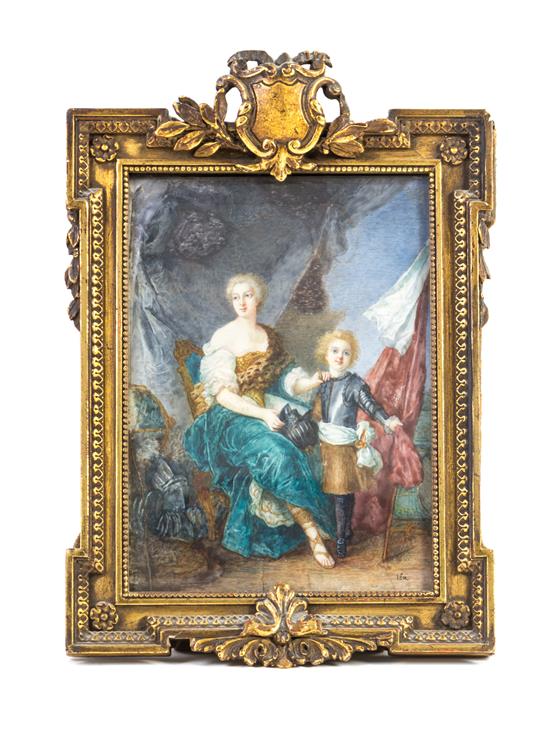 Appraisal: Sale Lot A Continental Miniature Painting th century depicting a