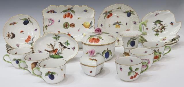 Appraisal: lot of Hungarian porcelain tableware Herend th c in the