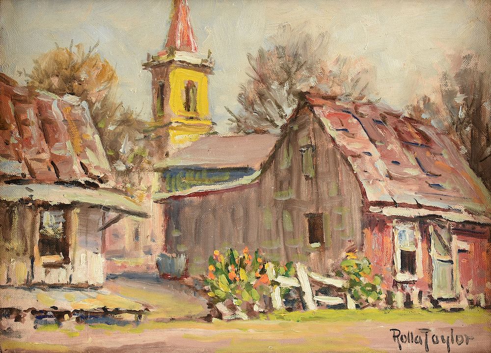 Appraisal: ROLLA SIMS TAYLOR American Texas - A PAINTING Irish Flats