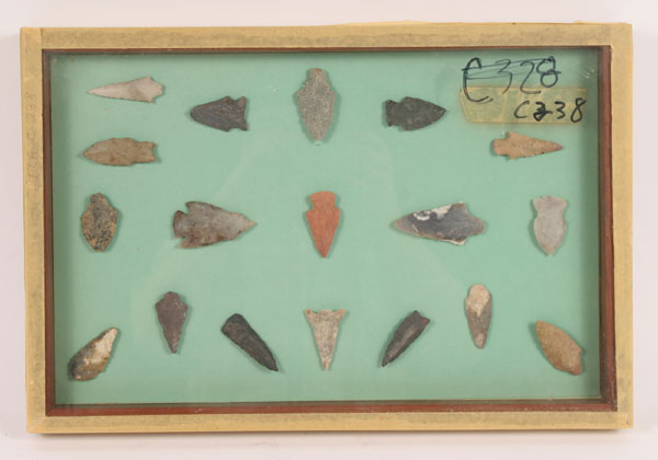 Appraisal: Two frames arrowheads from FL C with points and E