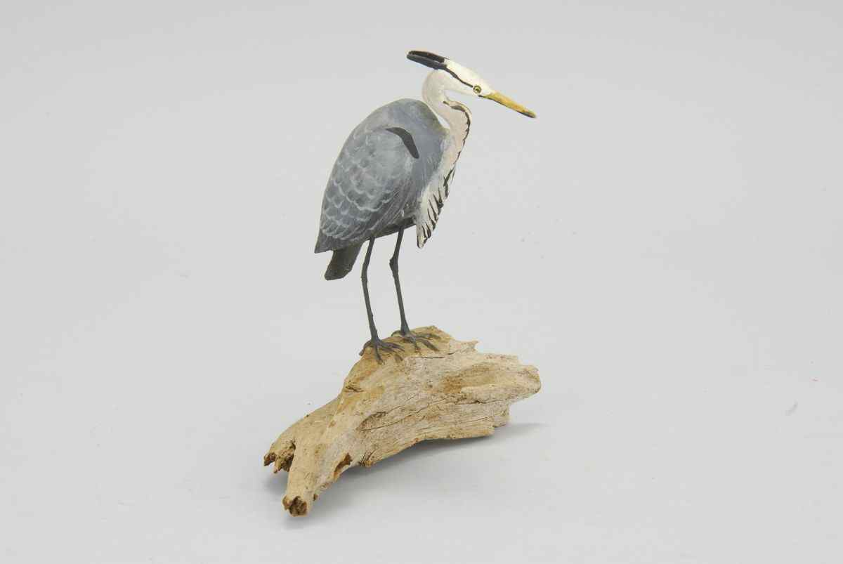 Appraisal: MINIATURE GREAT BLUE HERONBy Peter Peltz of East Sandwich Massachusetts