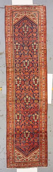 Appraisal: A Malayer runner Central Persia circa size approximately ft in