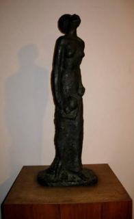 Appraisal: Katy Bercovici plaster sculpture Katy Bercovici American th c -