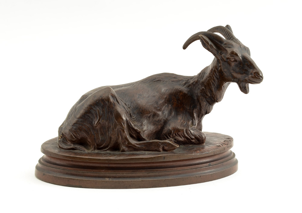 Appraisal: VALTON Charles French - Billy Goat at Rest Bronze ''