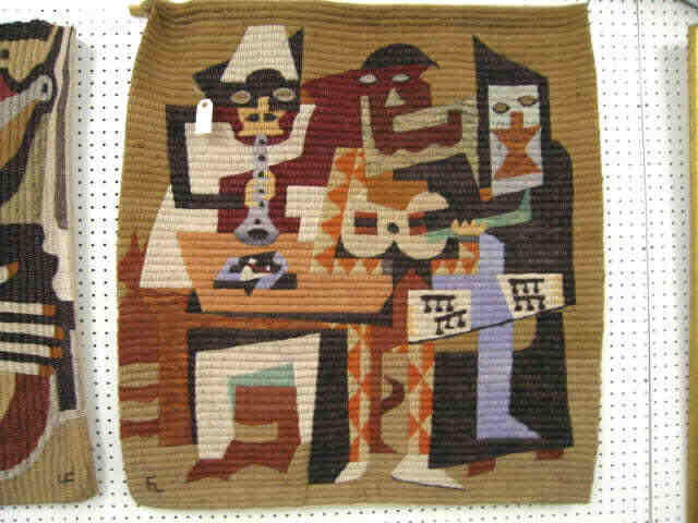 Appraisal: Handmade Wall Hanging Indian style figures of musicians