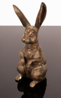 Appraisal: A bronze figure of a seated hare cm high Provenance