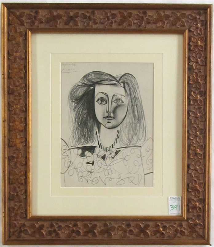 Appraisal: AFTER PABLO PICASSO HELIOGRAVURE Spain France - Bust de Femme