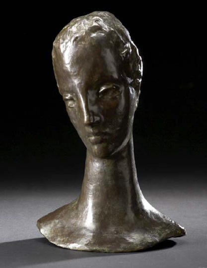 Appraisal: Wilhelm Lehmbruck German - Head of a Pensive Woman bronze