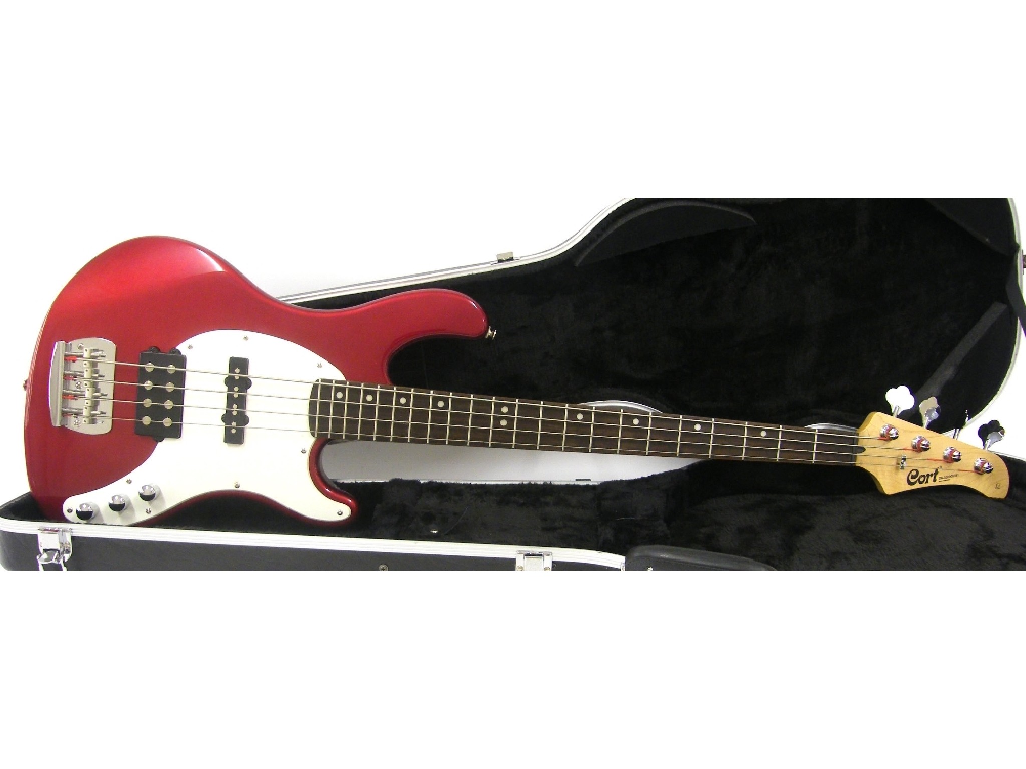 Appraisal: Cort G Series GB bass guitar red finish electrics in