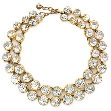 Appraisal: Chanel Double Strand Headlight Choker Estimate -