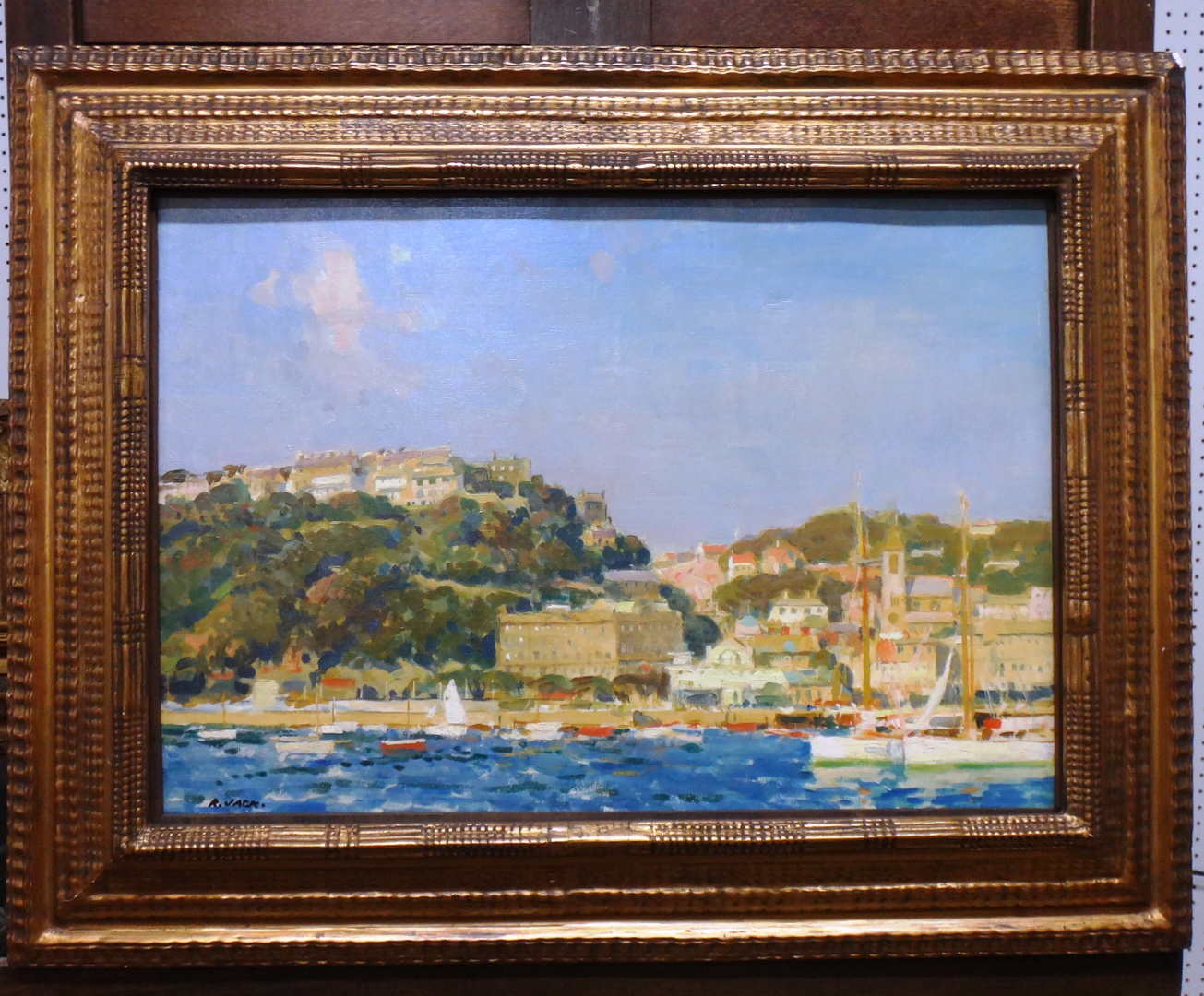 Appraisal: Richard Jack - A Mediterranean Port oil on canvasboard signed