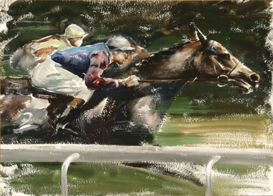 Appraisal: John Rattenburg Skeaping British - Portrait of Neville Sellwood Racing