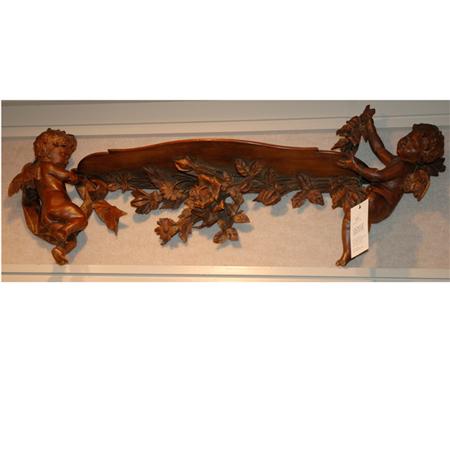 Appraisal: Continental Carved Oak Wall Bracket Estimate -