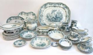 Appraisal: Ironstone Dinner Service Ironstone Dinner Service Almost pieces Dimensions Platter