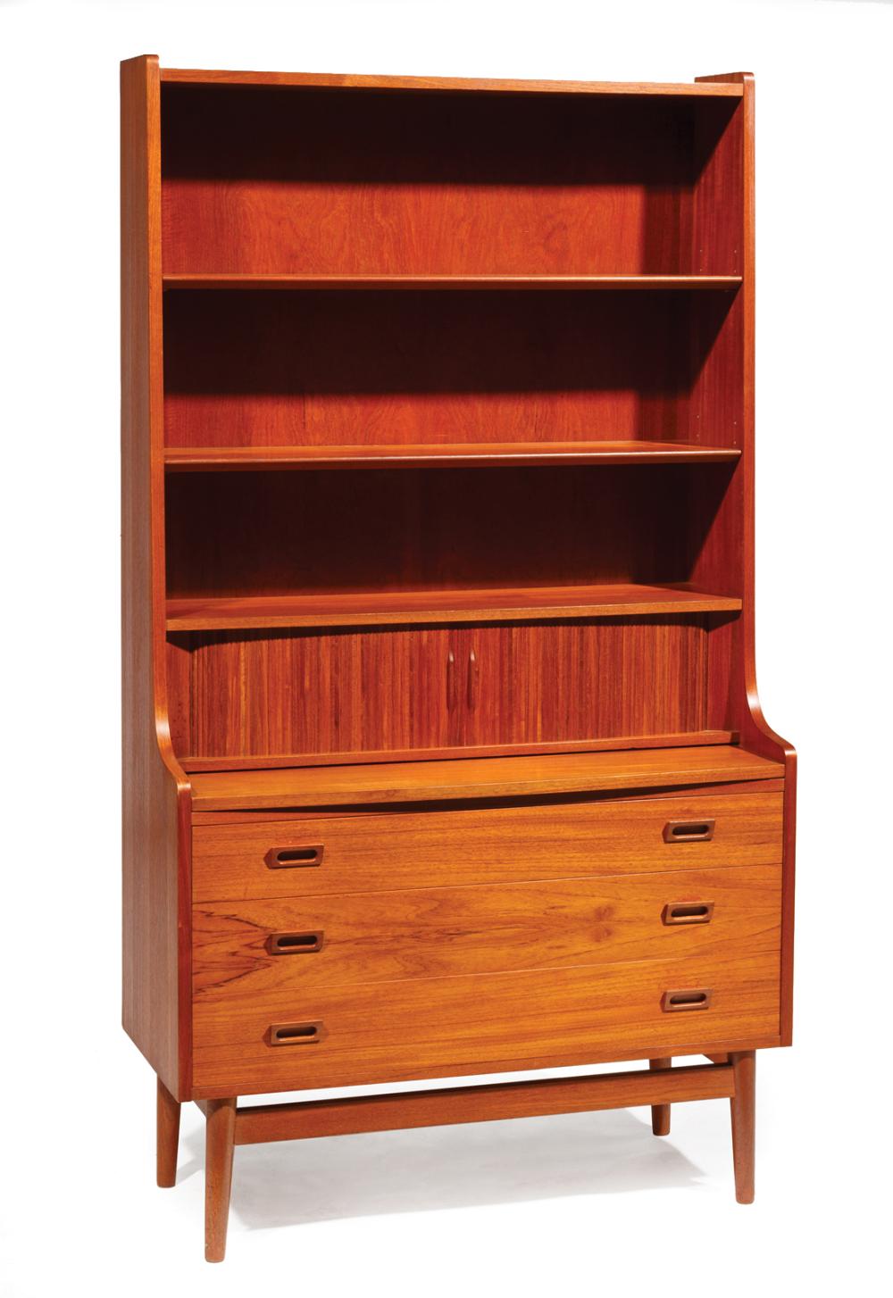 Appraisal: Borge Mogensen for Bornhom Mobler Teak Secretary s three shelves