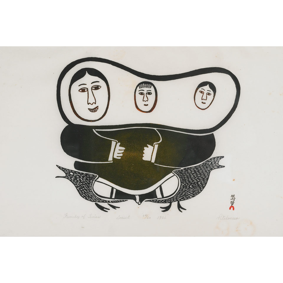 Appraisal: PITALOOSIE SAILA - E - Cape Dorset FAMILY OF TWINS