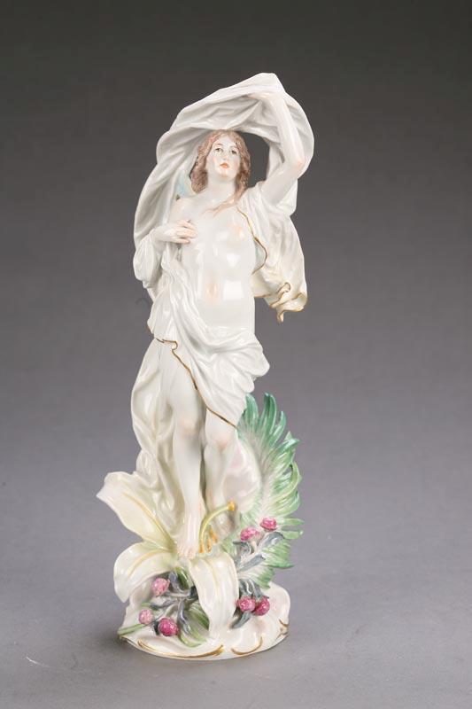 Appraisal: FAIRY FIGURE Germany th century porcelain Delicately handcolored draped fairy