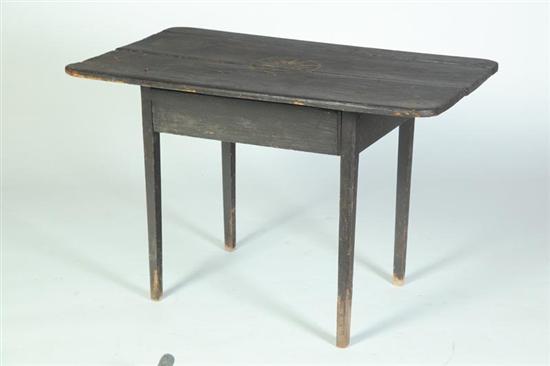 Appraisal: TAVERN TABLE American th century pine and poplar Old dark