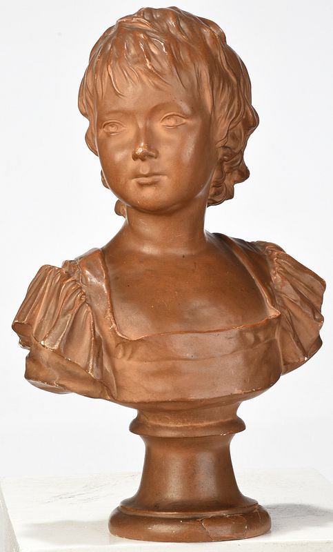 Appraisal: After Jean-Antoine Houdon French - Buste de Anne Audeoud inscribed