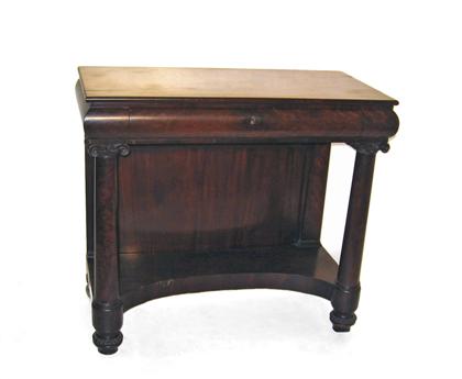 Appraisal: Classical mahogany pier table th century