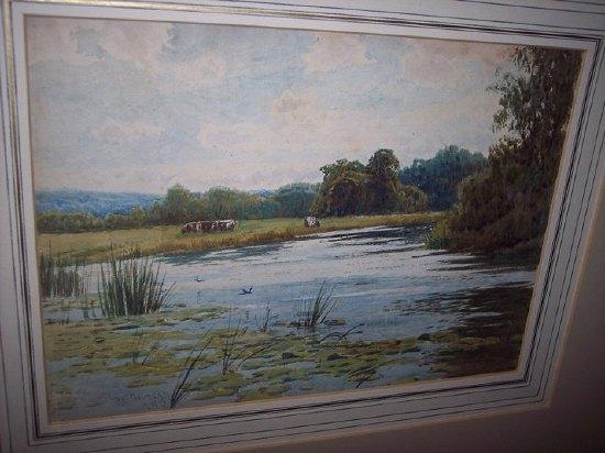 Appraisal: Walter Duncan RWSLandscape with River and Cattle Grazingsignedwatercolour cm x