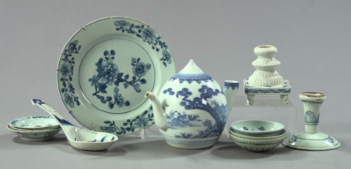 Appraisal: Eleven-Piece Collection of Chinese Blue and White Porcelain comprised of