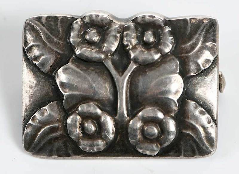 Appraisal: Georg Jensen Sterling Brooch design x - in gramsProvenance Estate