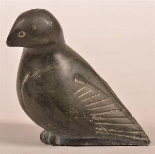 Appraisal: Eskimo Steatite Carving of a Bird - h