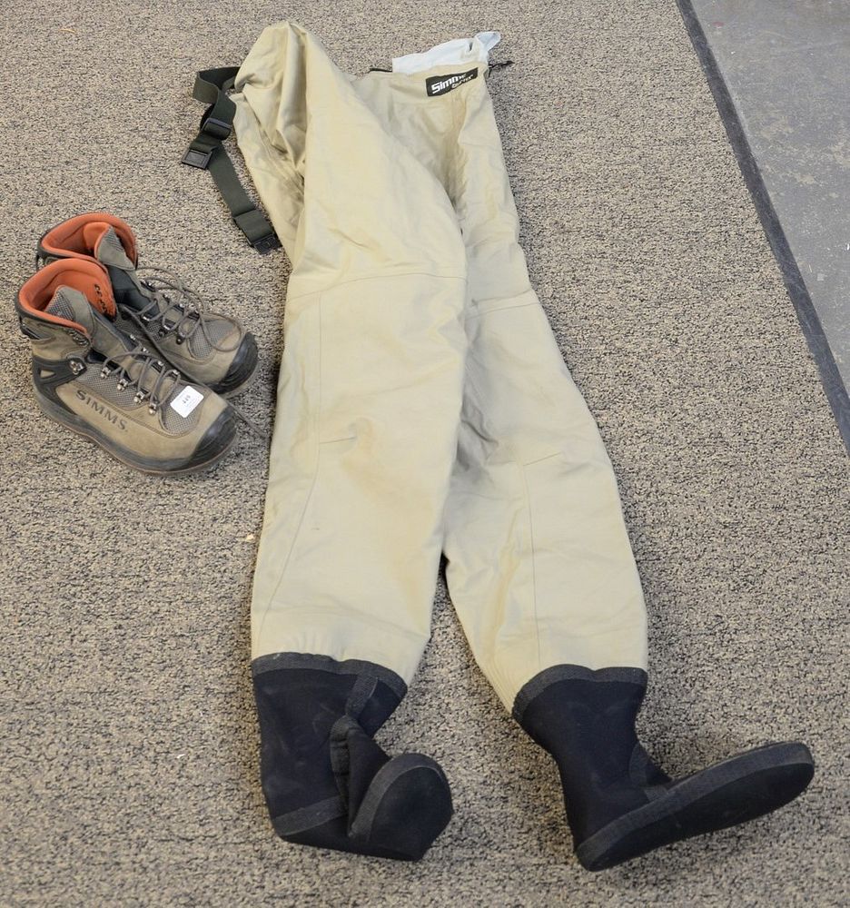 Appraisal: Simms chest waders with Simms size boots Estate of Michael