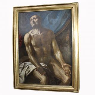 Appraisal: School of Luca Giordano - Large length portrait of Roman