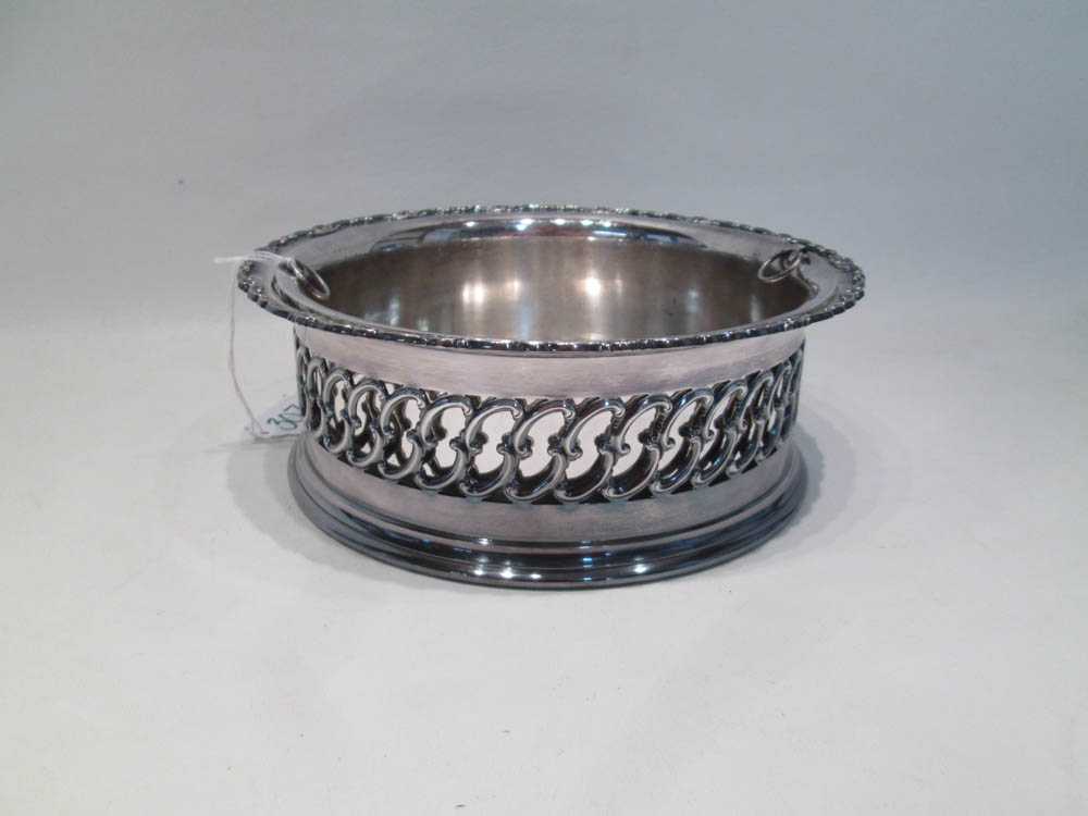 Appraisal: TIFFANY CO SILVER-SOLDERED FERN PLANTER pattern having a low profile