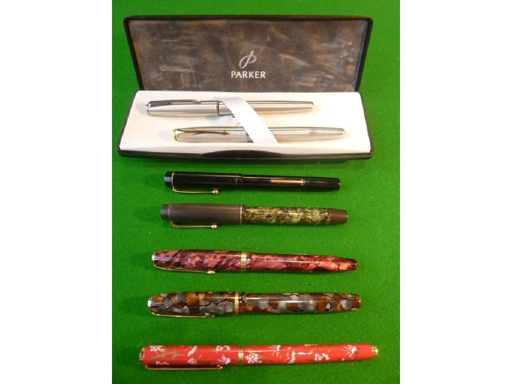 Appraisal: Vintage fountain pens Pitmans 'Fono' Conway Steward l Parker Viceroy