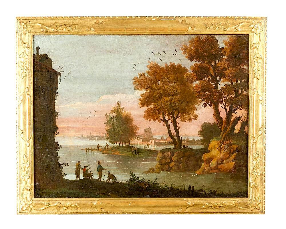 Appraisal: Francesco Zuccarelli - -cercle Francesco Zuccarelli - -circle landscape with