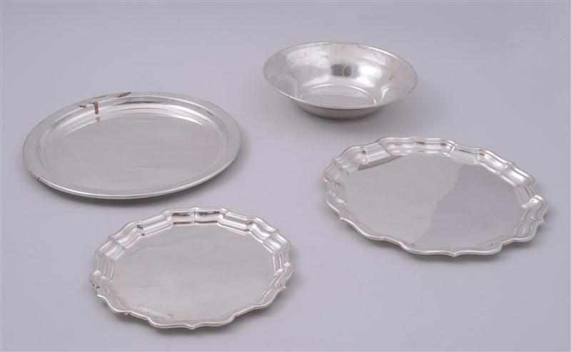 Appraisal: SEVEN AMERICAN SILVER TABLE ARTICLES AND A MEXICAN BOWL Comprising