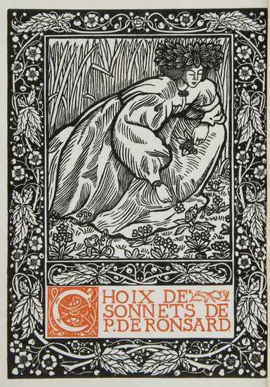 Appraisal: Eragny Press - Ronsard Pierre de Choix de Sonnets one