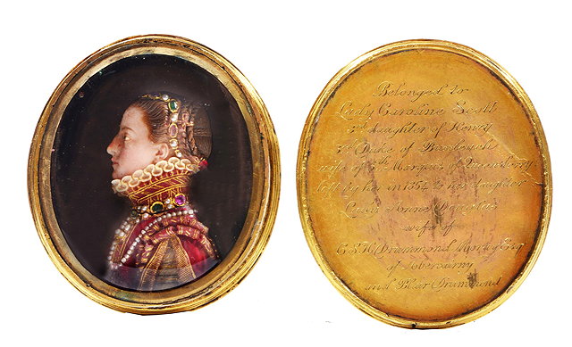 Appraisal: ATTRIBUTED TO SAMUEL PERCY - Wax profile of a lady