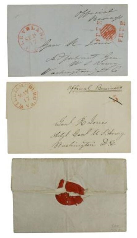 Appraisal: lot of Stampless covers including cover and letter c sent