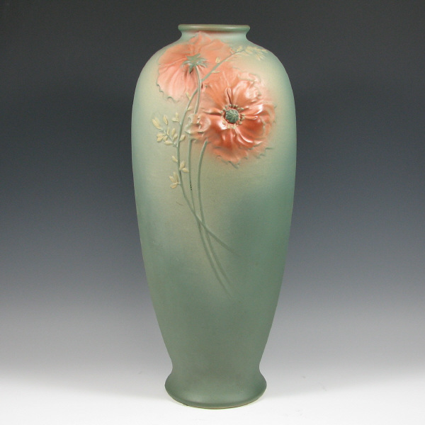 Appraisal: Weller Art Nouveau floor vase with blown out poppies Marked