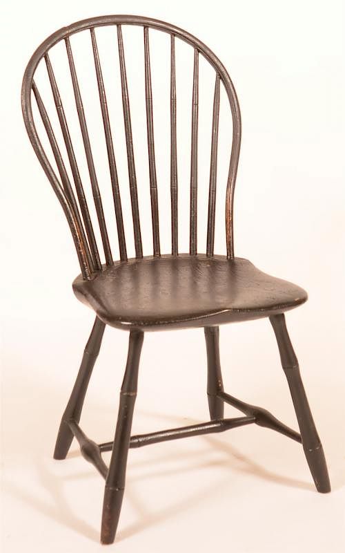 Appraisal: Philadelphia Windsor Bow Back Armchair Philadelphia Windsor Bow Back Armchair