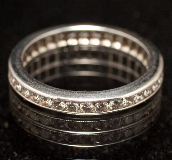 Appraisal: Lady's platinum and diamond eternity band diamonds approximately cts total